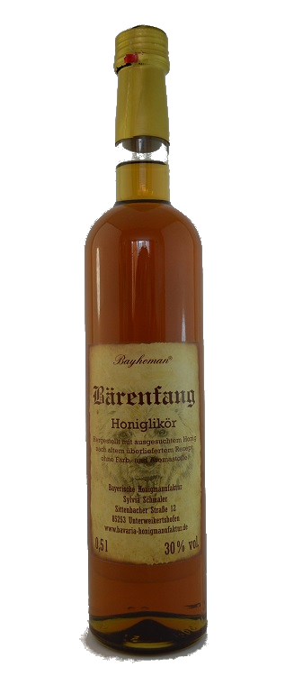Bayerische Honigmanufaktur - Bärenfang Honiglikör 0,5 l 30%vol. Bayerische Honigmanufaktur - Bärenfang Honiglikör 0,5 l 30%vol.