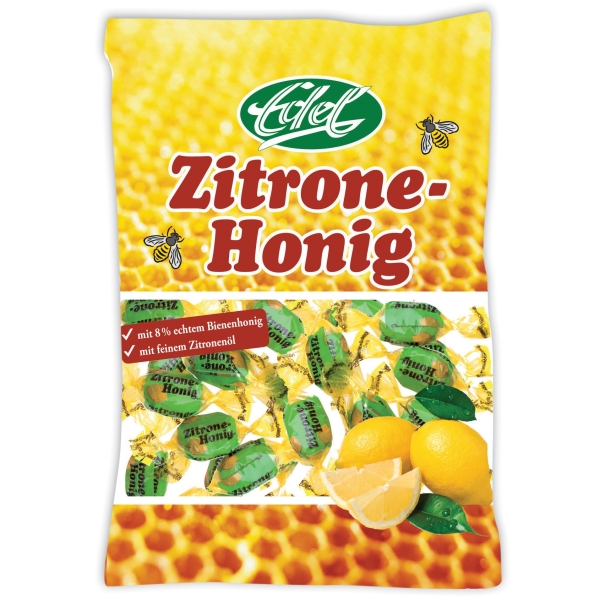 Edel Zitrone- Honig Bonbons gefüllt 100 g