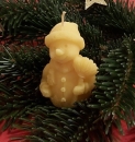 Bienenwachskerze Schneemann